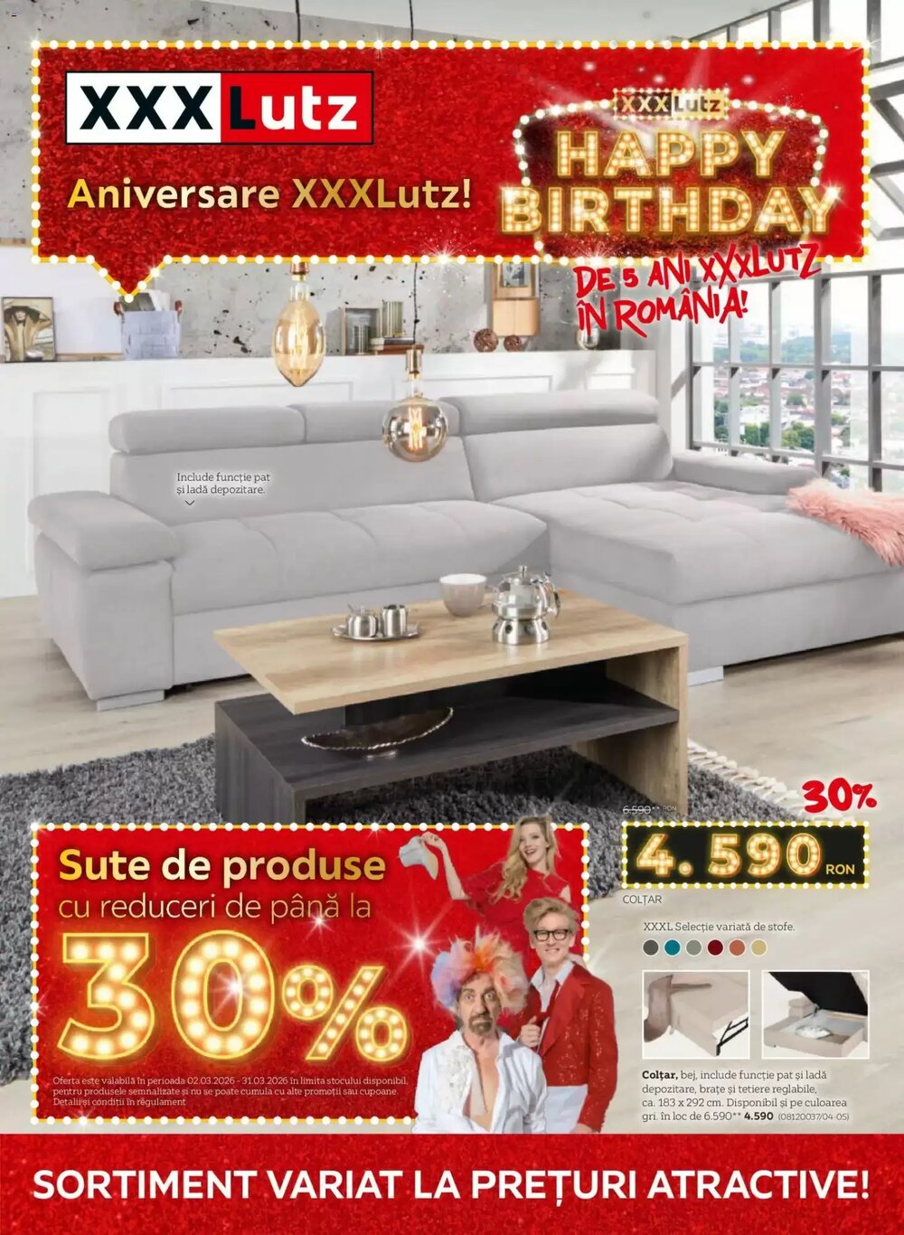Catalogul cu oferte XXXLutz valabil de la 16.03.2026 - Pagina 1.