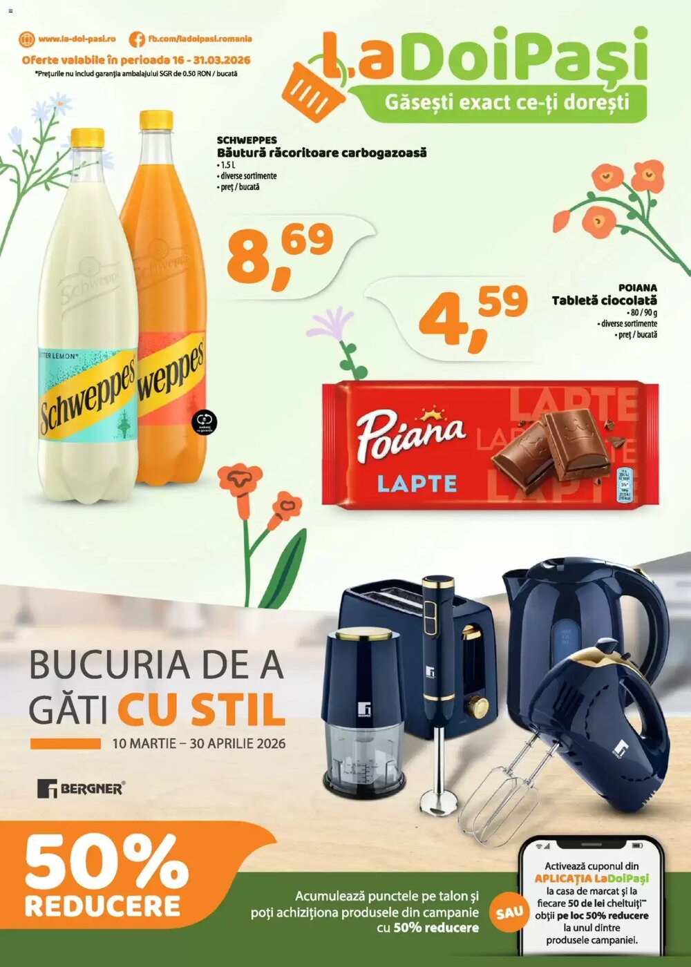 Catalogul cu oferte La Doi Pasi valabil de la 16.03.2026 - Pagina 1.
