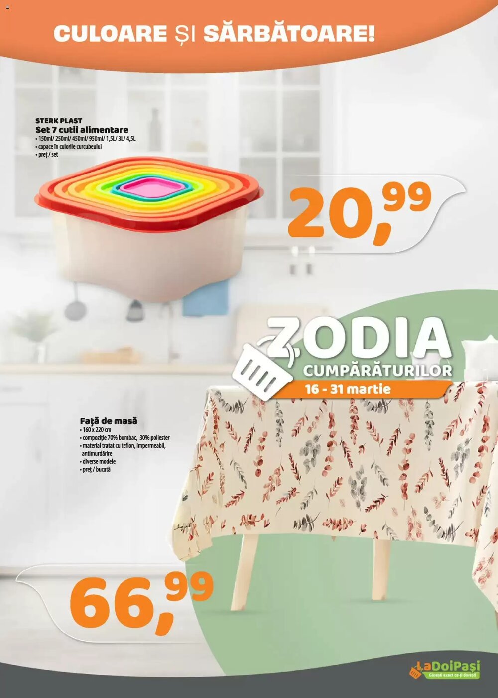 Catalogul cu oferte La Doi Pasi valabil de la 16.03.2026 - Pagina 10.