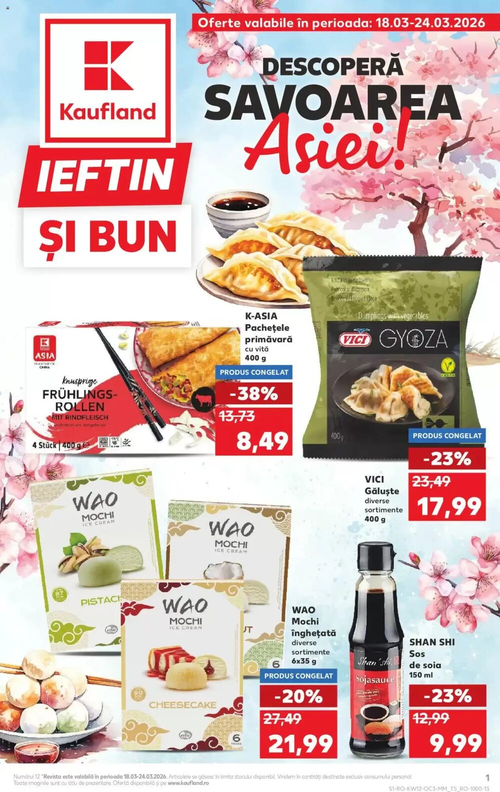 Catalogul cu oferte Kaufland valabil de la 18.03.2026 - Pagina 1.