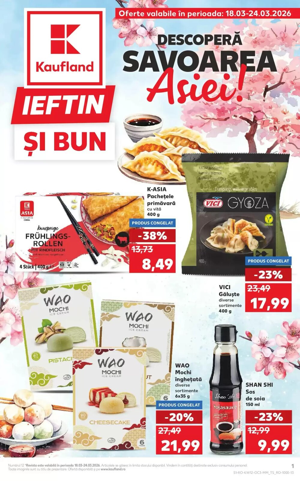 Catalogul cu oferte Kaufland valabil de la 18.03.2026 - Pagina 1.