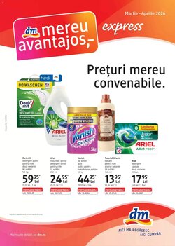 Catalogul cu oferte DM valabil de la 18.03.2026