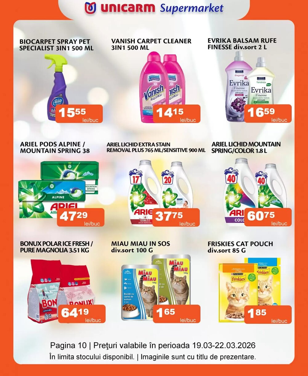 Catalogul cu oferte Unicarm valabil de la 19.03.2026 - Pagina 10.