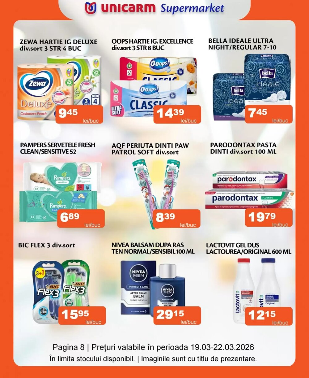 Catalogul cu oferte Unicarm valabil de la 19.03.2026 - Pagina 8.