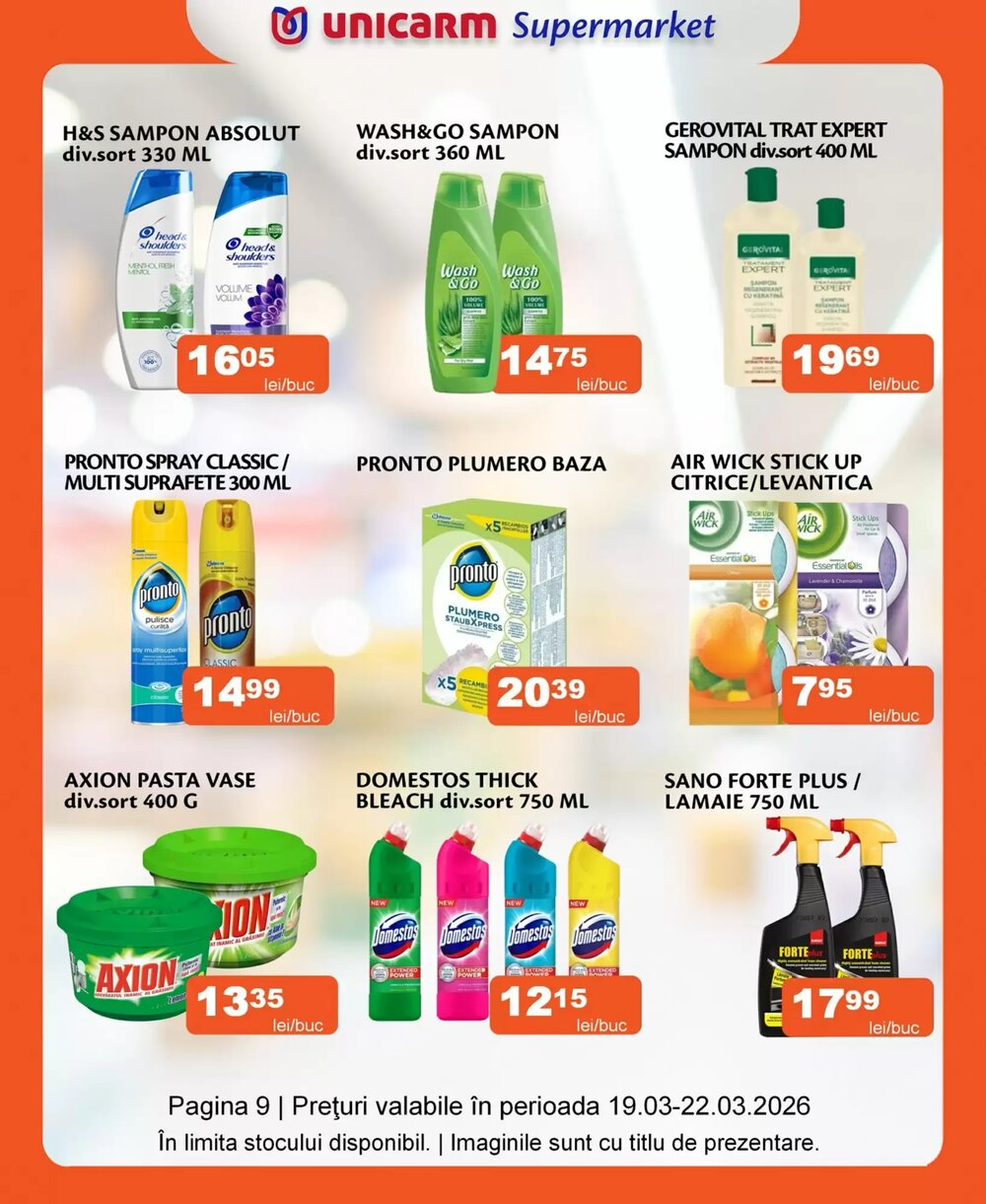 Catalogul cu oferte Unicarm valabil de la 19.03.2026 - Pagina 9.