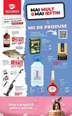 Catalogul cu oferte Selgros valabil de la 19.03.2026