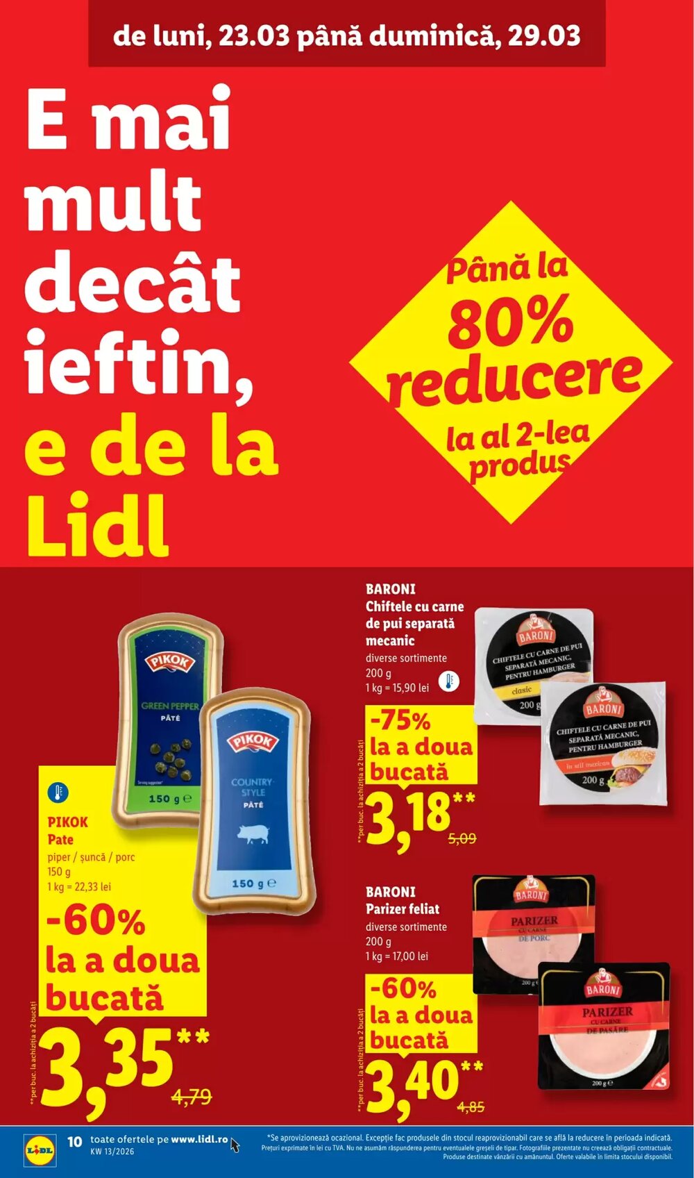 Catalogul cu oferte Lidl valabil de la 23.03.2026 - Pagina 10.