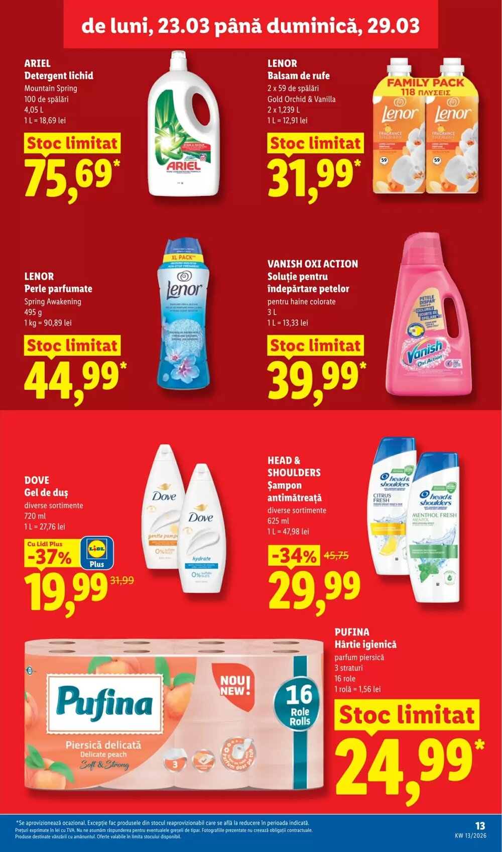Catalogul cu oferte Lidl valabil de la 23.03.2026 - Pagina 13.