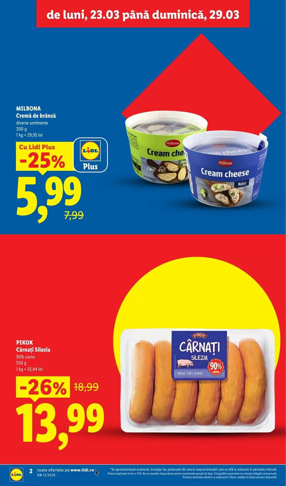 Catalogul cu oferte Lidl valabil de la 23.03.2026 - Pagina 2.
