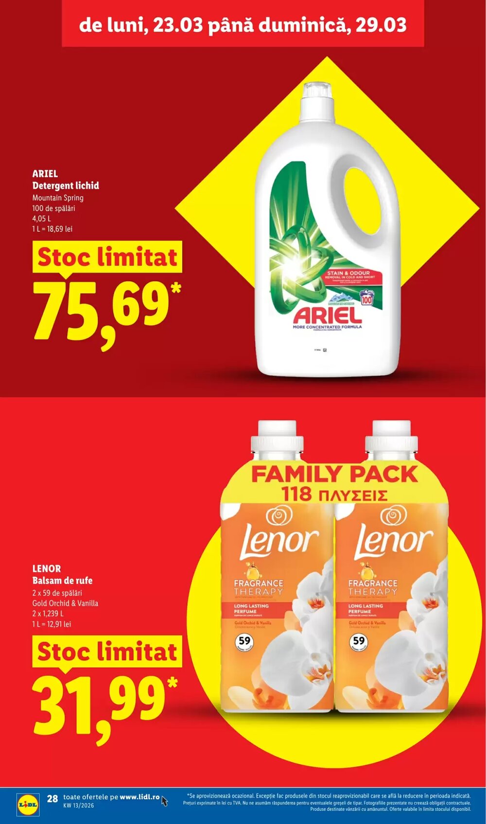 Catalogul cu oferte Lidl valabil de la 23.03.2026 - Pagina 28.