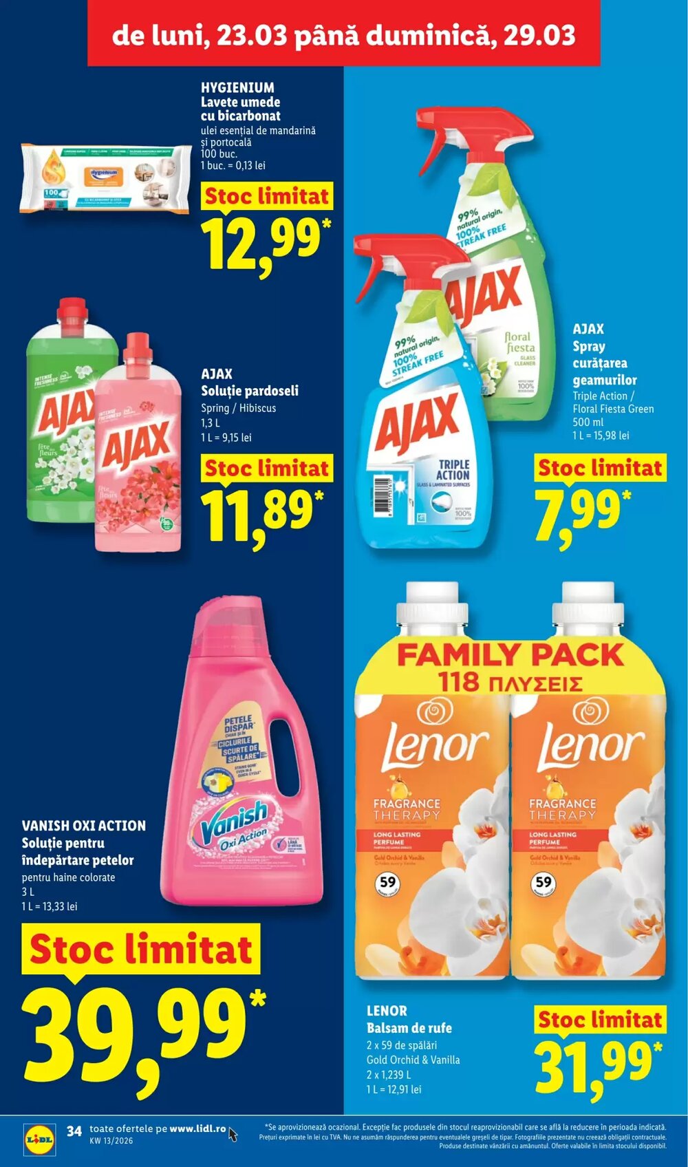 Catalogul cu oferte Lidl valabil de la 23.03.2026 - Pagina 34.