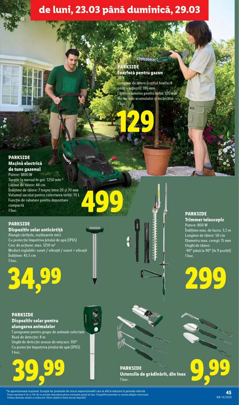 Catalogul cu oferte Lidl valabil de la 23.03.2026 - Pagina 45.