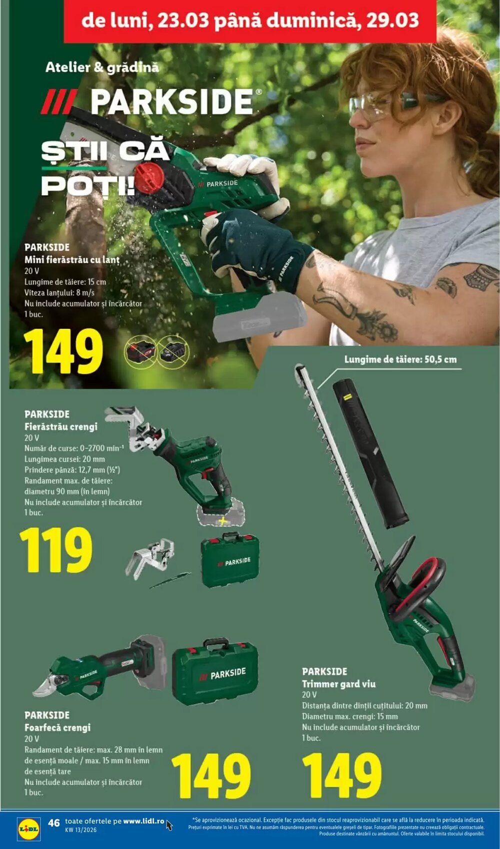 Catalogul cu oferte Lidl valabil de la 23.03.2026 - Pagina 46.