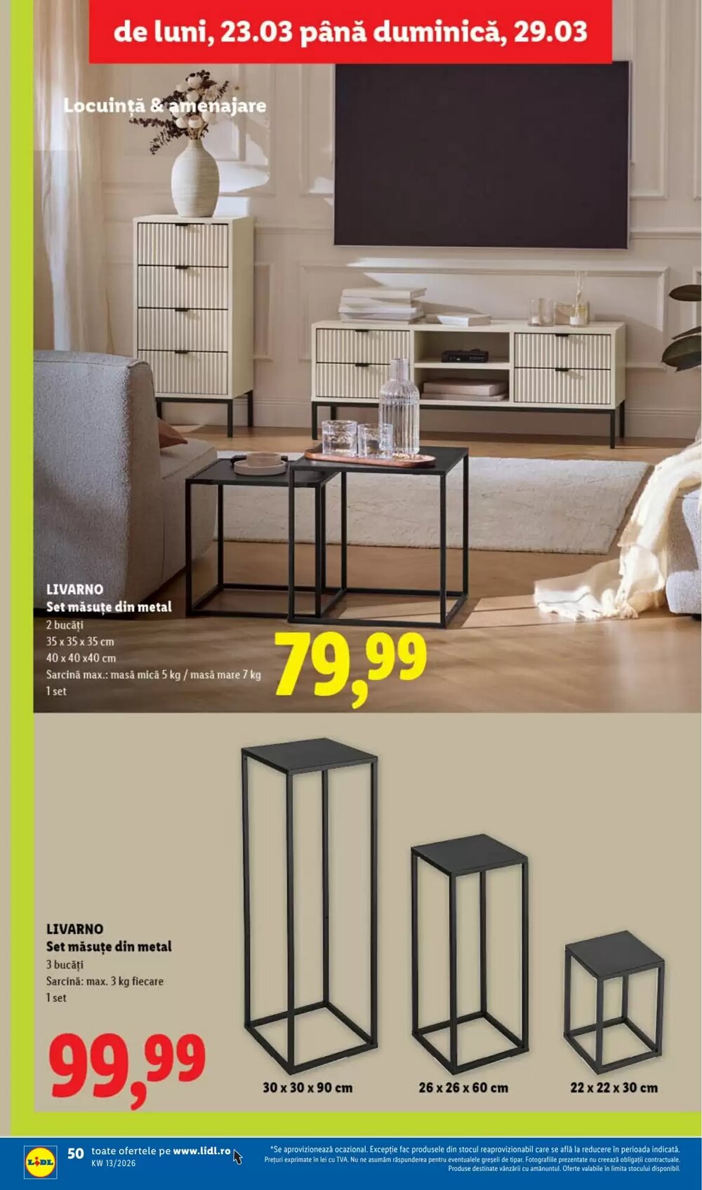 Catalogul cu oferte Lidl valabil de la 23.03.2026 - Pagina 50.