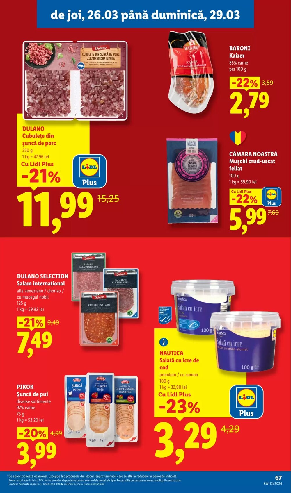 Catalogul cu oferte Lidl valabil de la 23.03.2026 - Pagina 67.