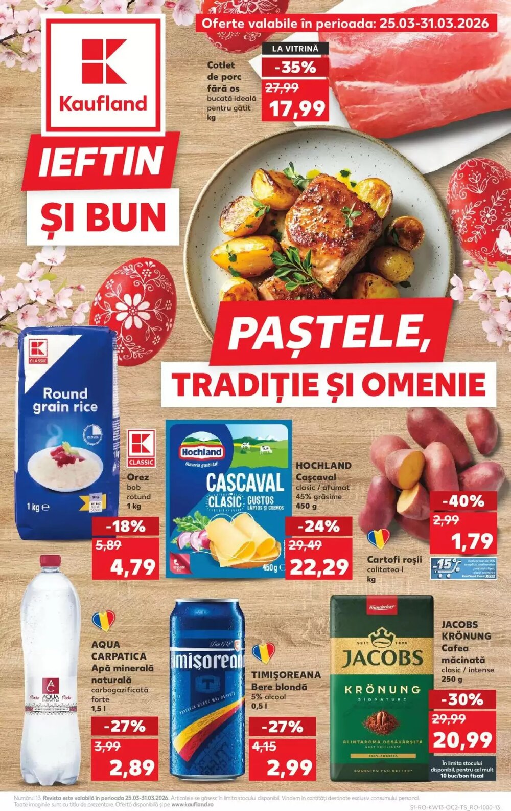 Catalogul cu oferte Kaufland valabil de la 24.03.2026 - Pagina 1.