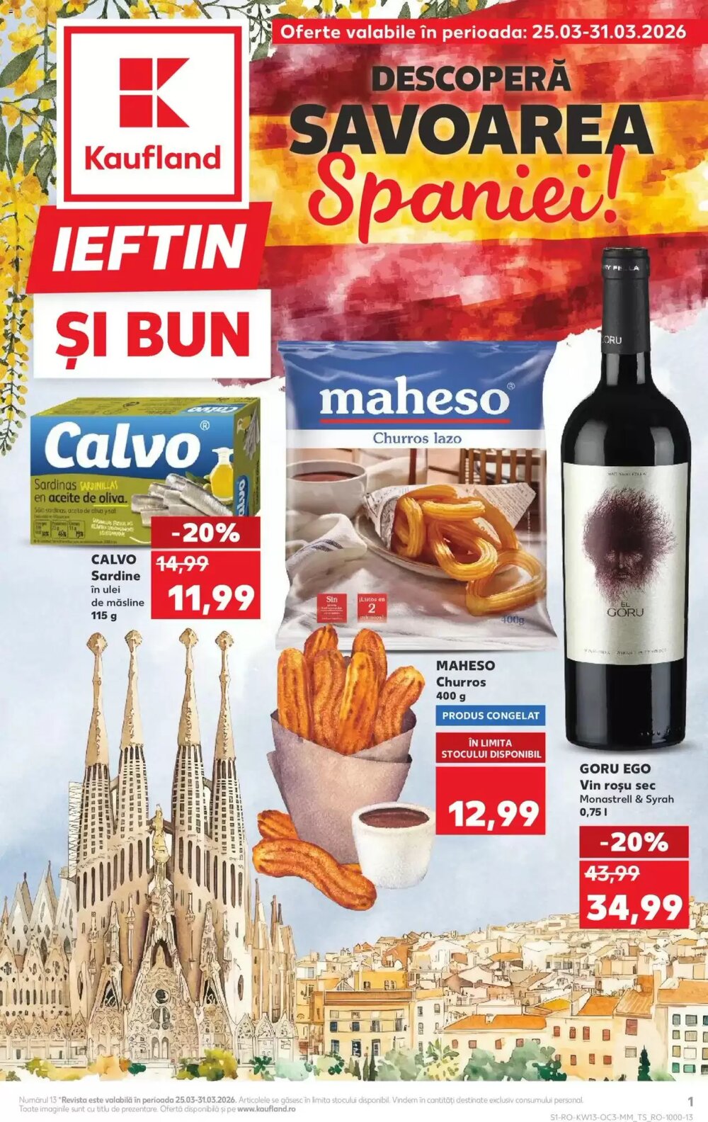 Catalogul cu oferte Kaufland valabil de la 24.03.2026 - Pagina 1.