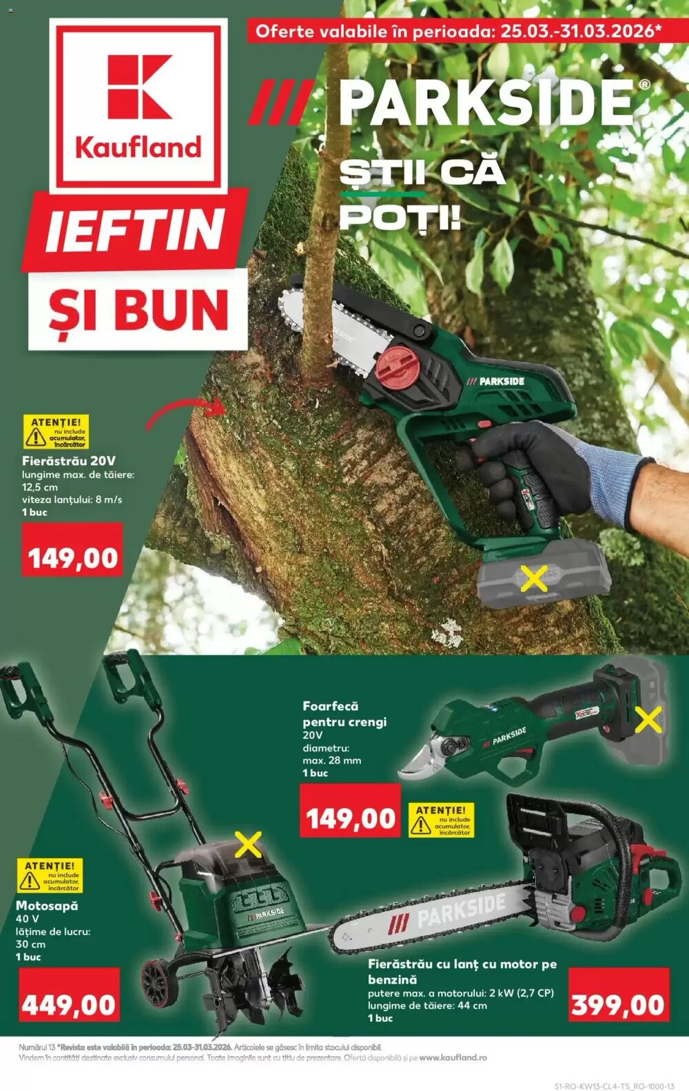 Catalogul cu oferte Kaufland valabil de la 24.03.2026 - Pagina 1.