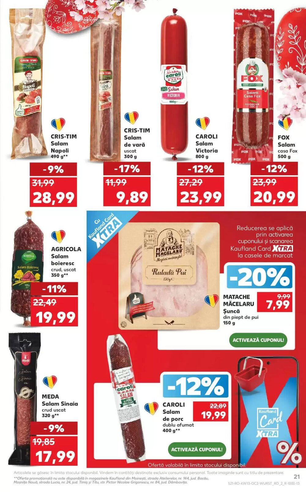 Catalogul cu oferte Kaufland valabil de la 25.03.2026 - Pagina 21.