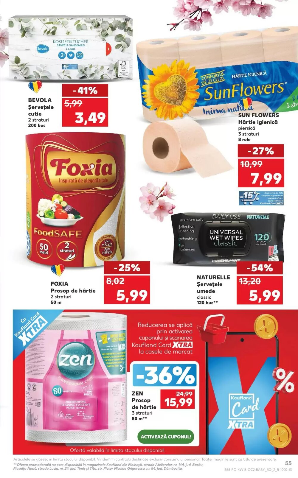 Catalogul cu oferte Kaufland valabil de la 25.03.2026 - Pagina 55.