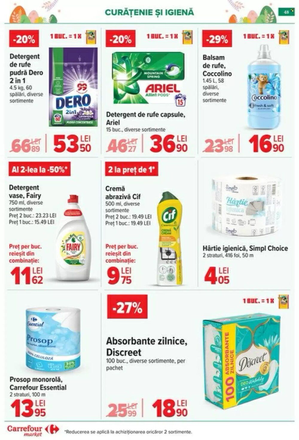 Catalogul cu oferte Carrefour Market valabil de la 25.03.2026 - Pagina 52.