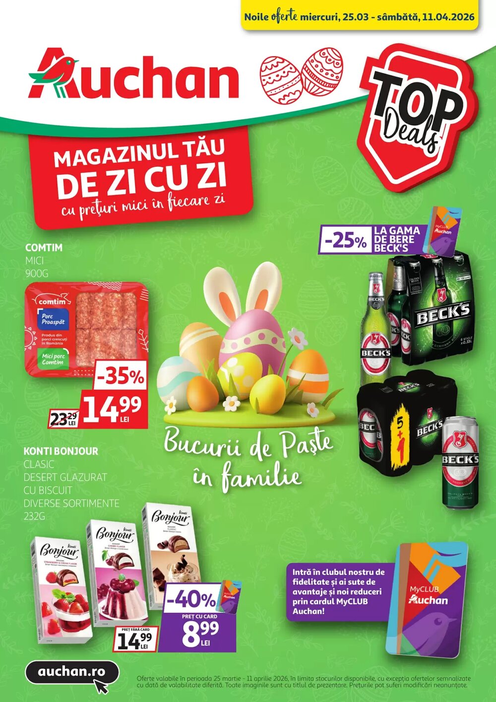 Catalogul cu oferte Auchan valabil de la 25.03.2026 - Pagina 1.