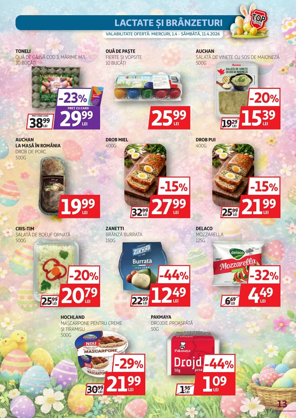 Catalogul cu oferte Auchan valabil de la 25.03.2026 - Pagina 13.