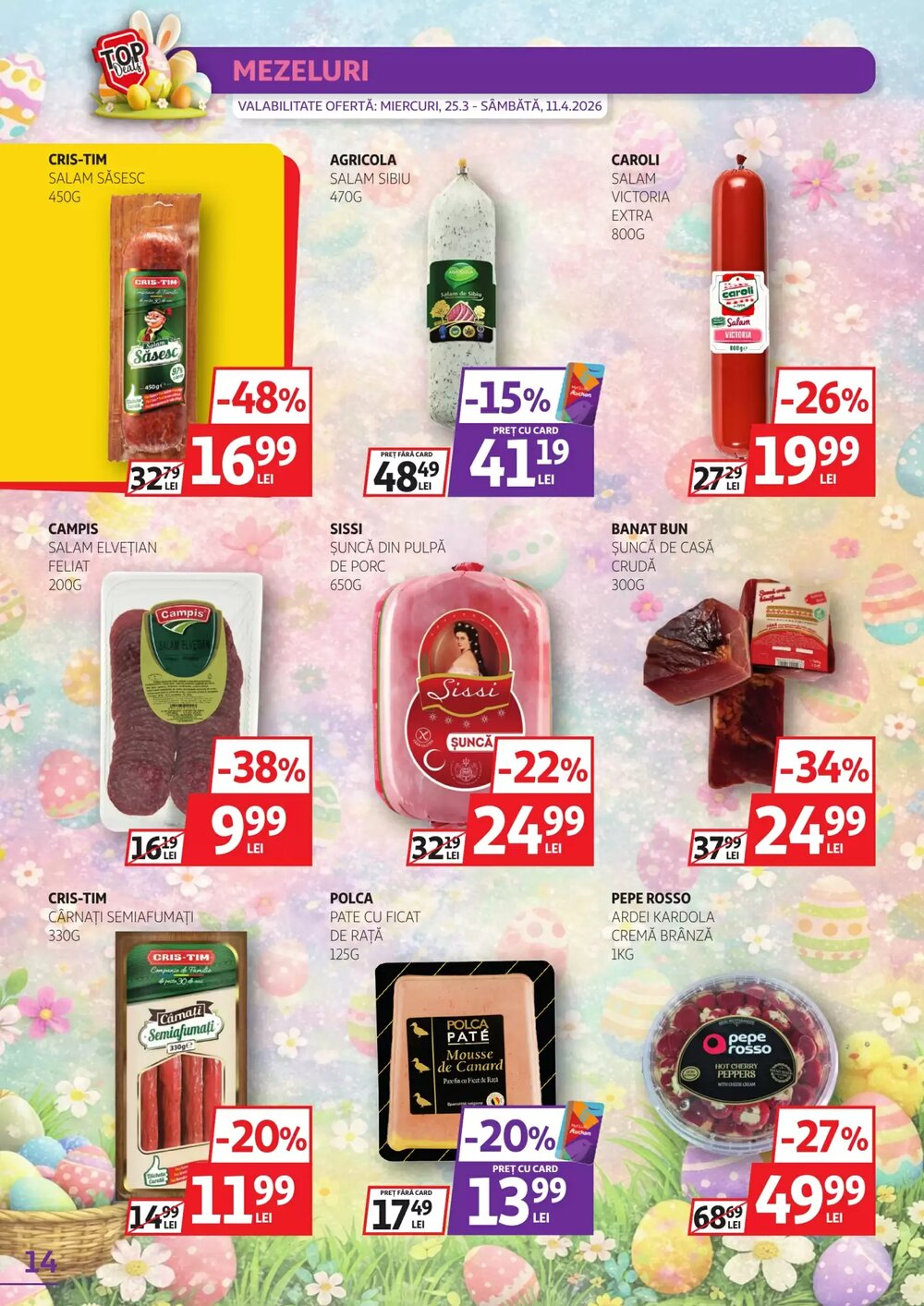 Catalogul cu oferte Auchan valabil de la 25.03.2026 - Pagina 14.