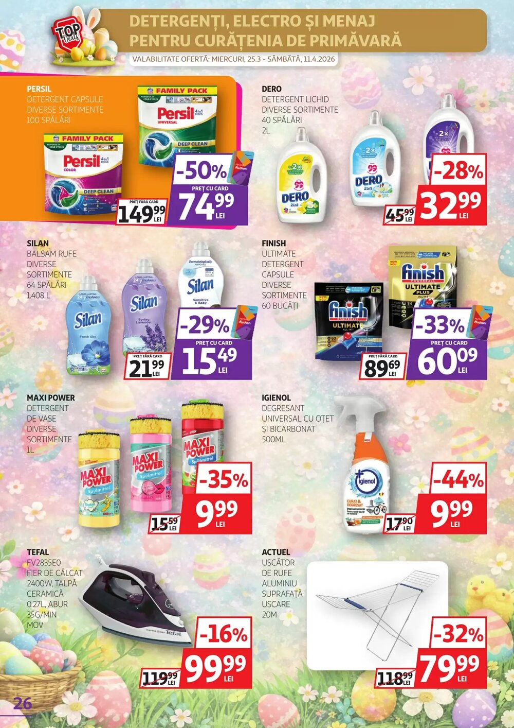 Catalogul cu oferte Auchan valabil de la 25.03.2026 - Pagina 26.