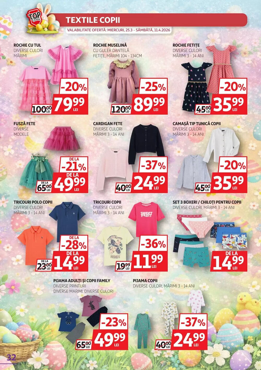 Catalogul cu oferte Auchan valabil de la 25.03.2026 - Pagina 32.