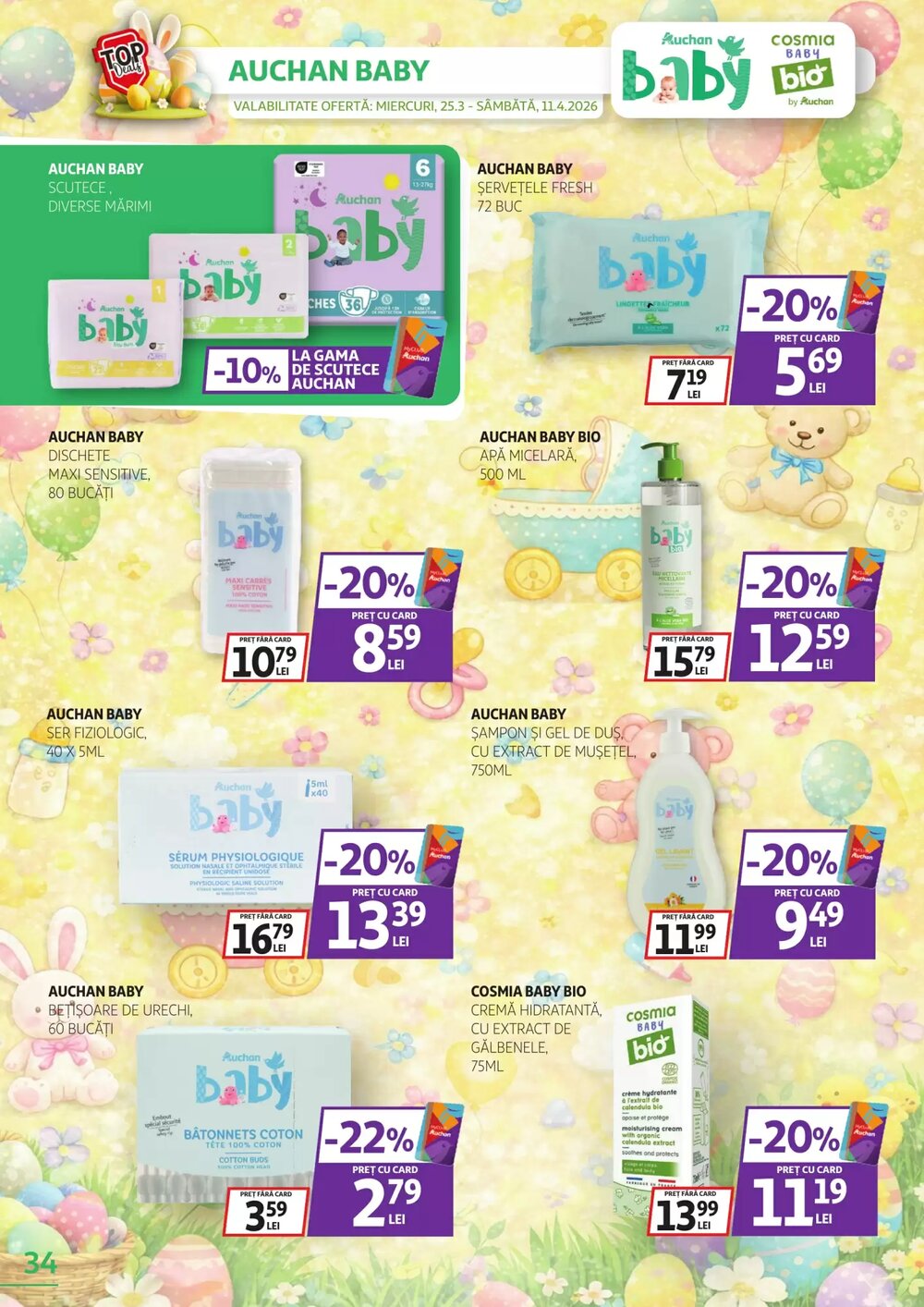 Catalogul cu oferte Auchan valabil de la 25.03.2026 - Pagina 34.