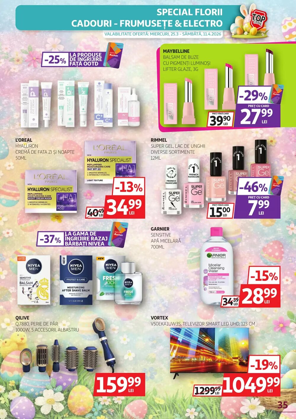 Catalogul cu oferte Auchan valabil de la 25.03.2026 - Pagina 35.