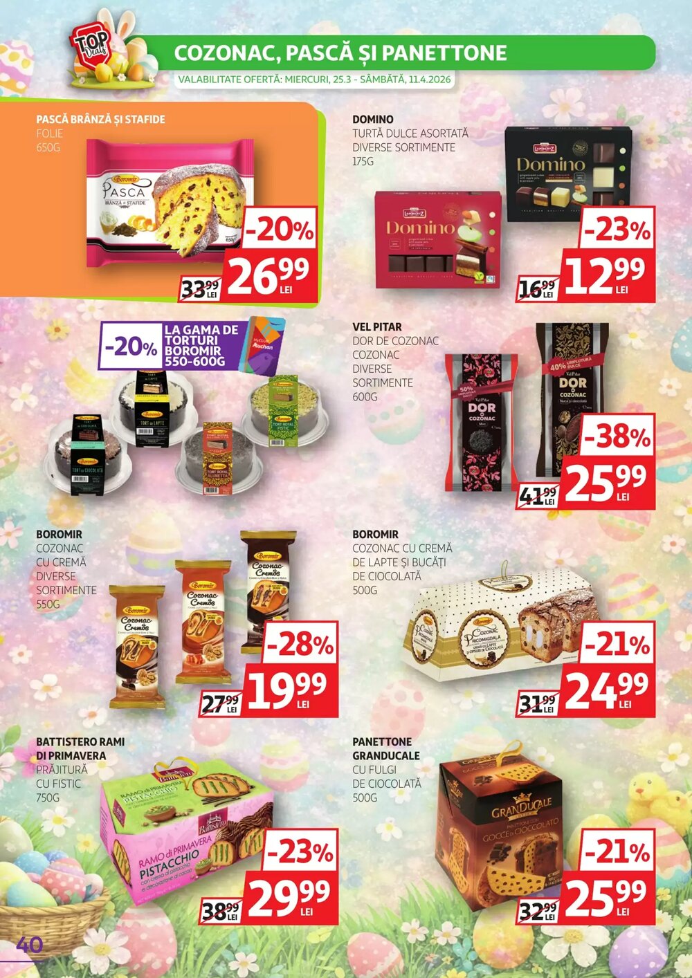 Catalogul cu oferte Auchan valabil de la 25.03.2026 - Pagina 40.