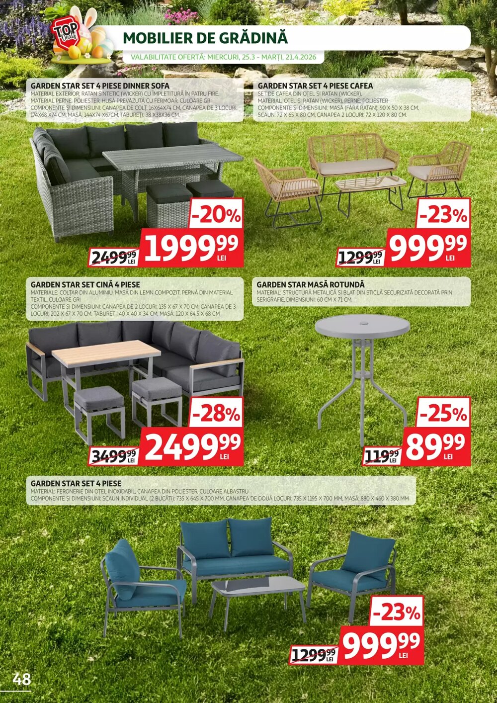 Catalogul cu oferte Auchan valabil de la 25.03.2026 - Pagina 48.