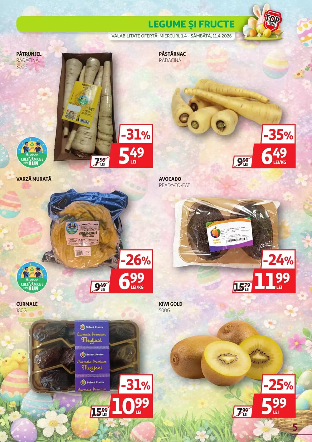 Catalogul cu oferte Auchan valabil de la 25.03.2026 - Pagina 5.