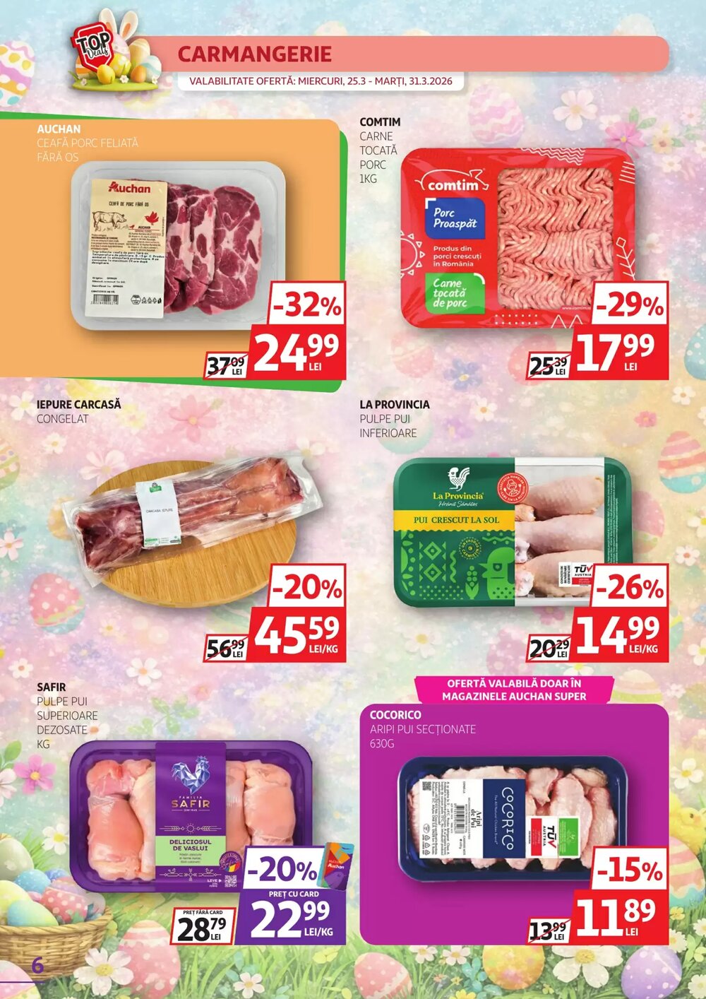 Catalogul cu oferte Auchan valabil de la 25.03.2026 - Pagina 6.