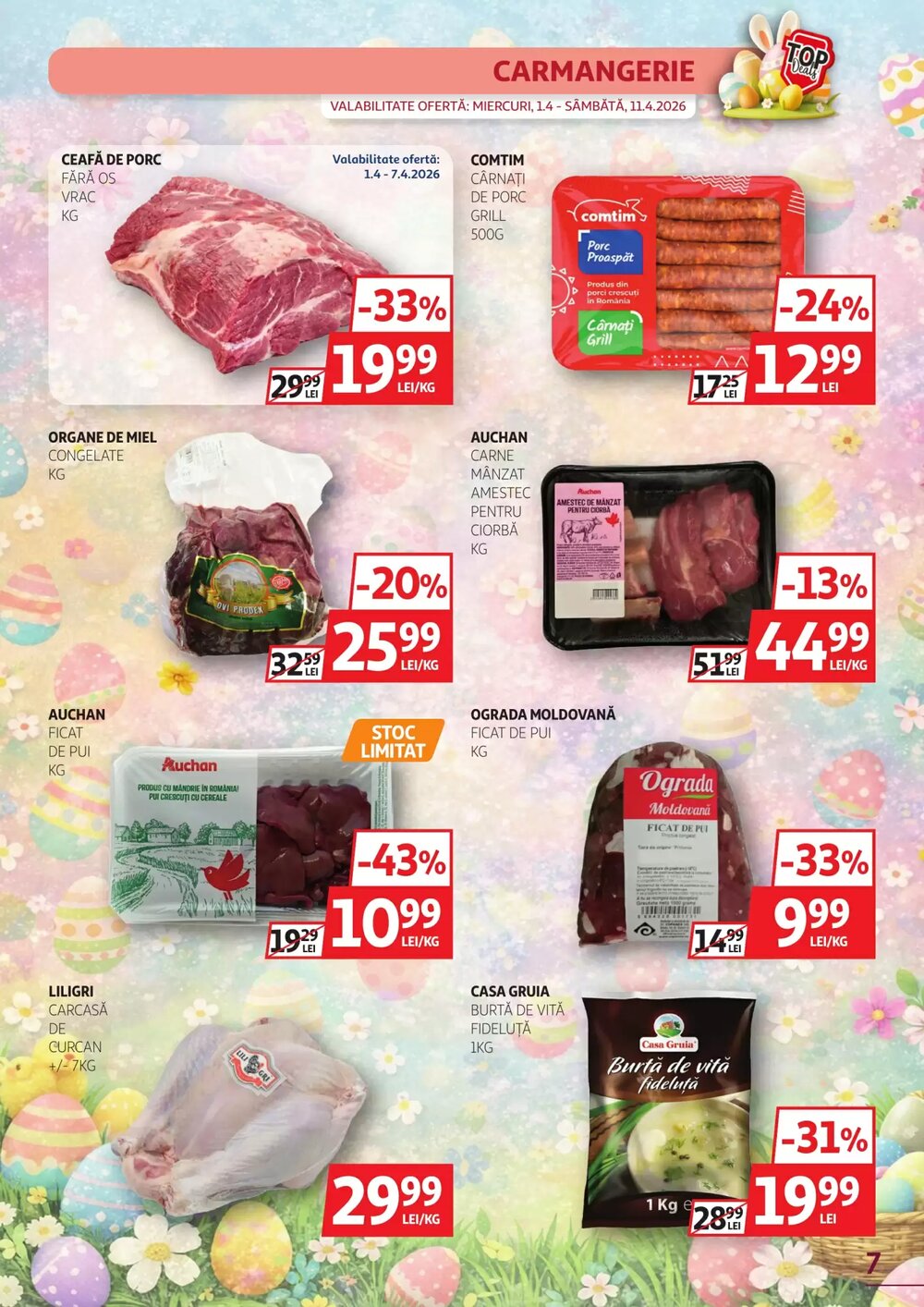 Catalogul cu oferte Auchan valabil de la 25.03.2026 - Pagina 7.
