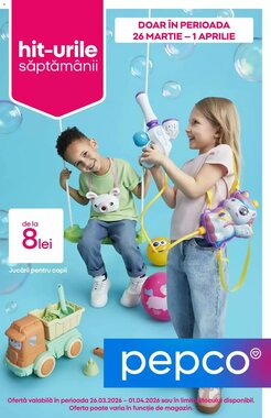 Catalogul cu oferte Pepco valabil de la 26.03.2026