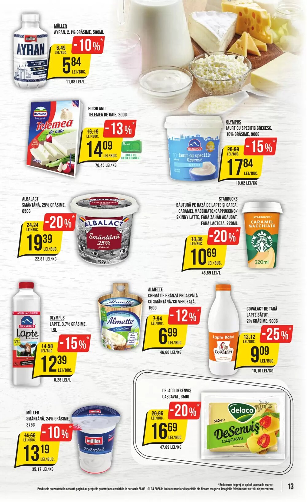 Catalogul cu oferte Mega Image valabil de la 26.03.2026 - Pagina 13.