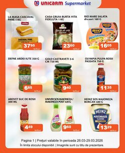 Catalogul cu oferte Unicarm valabil de la 26.03.2026