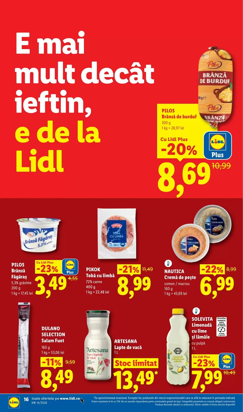 Catalogul cu oferte Lidl valabil de la 30.03.2026 - Pagina 16.