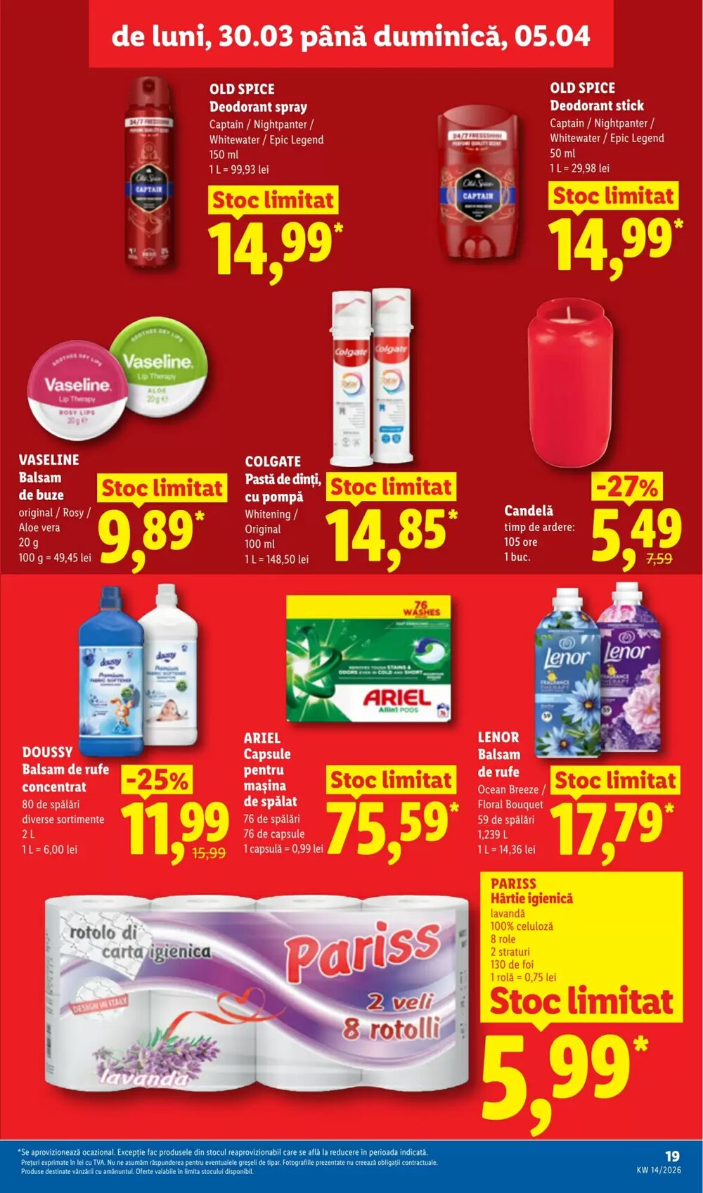 Catalogul cu oferte Lidl valabil de la 30.03.2026 - Pagina 19.