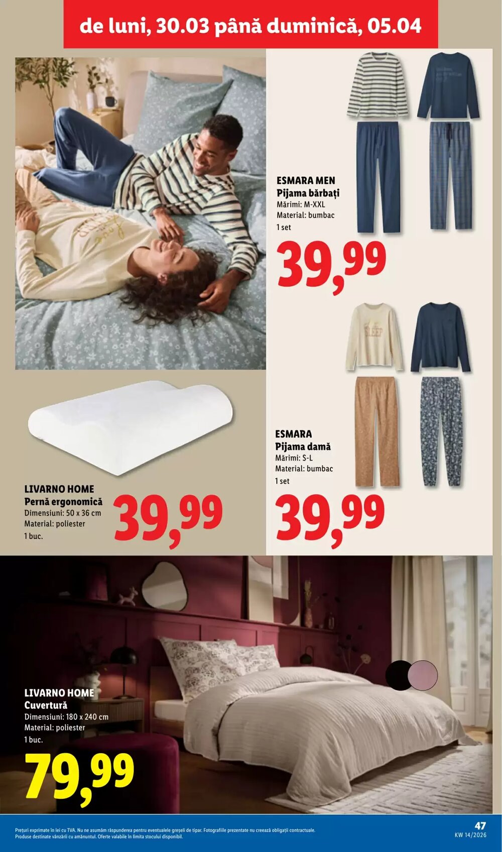 Catalogul cu oferte Lidl valabil de la 30.03.2026 - Pagina 47.
