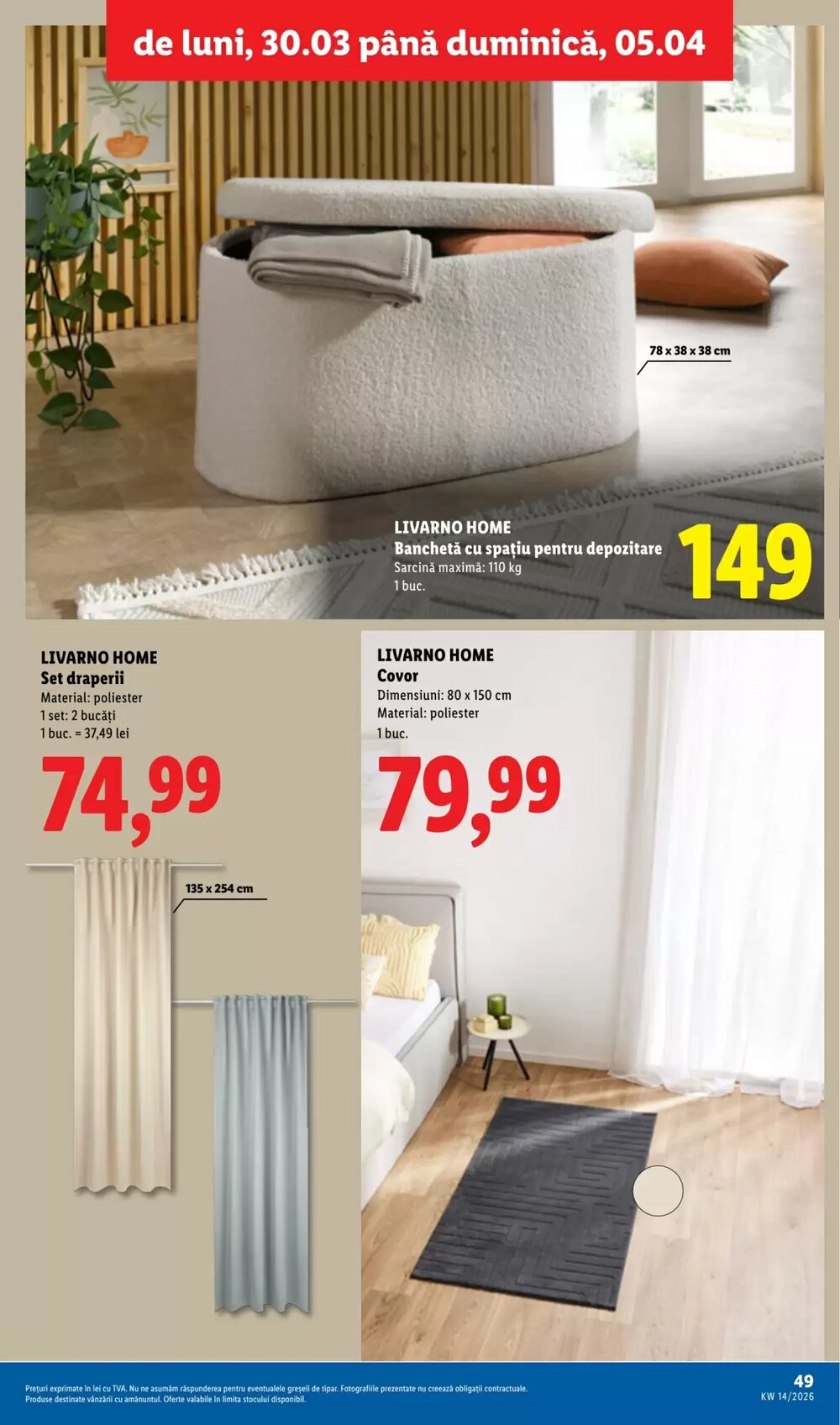 Catalogul cu oferte Lidl valabil de la 30.03.2026 - Pagina 49.