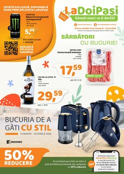 Catalogul cu oferte La Doi Pasi valabil de la 01.04.2026