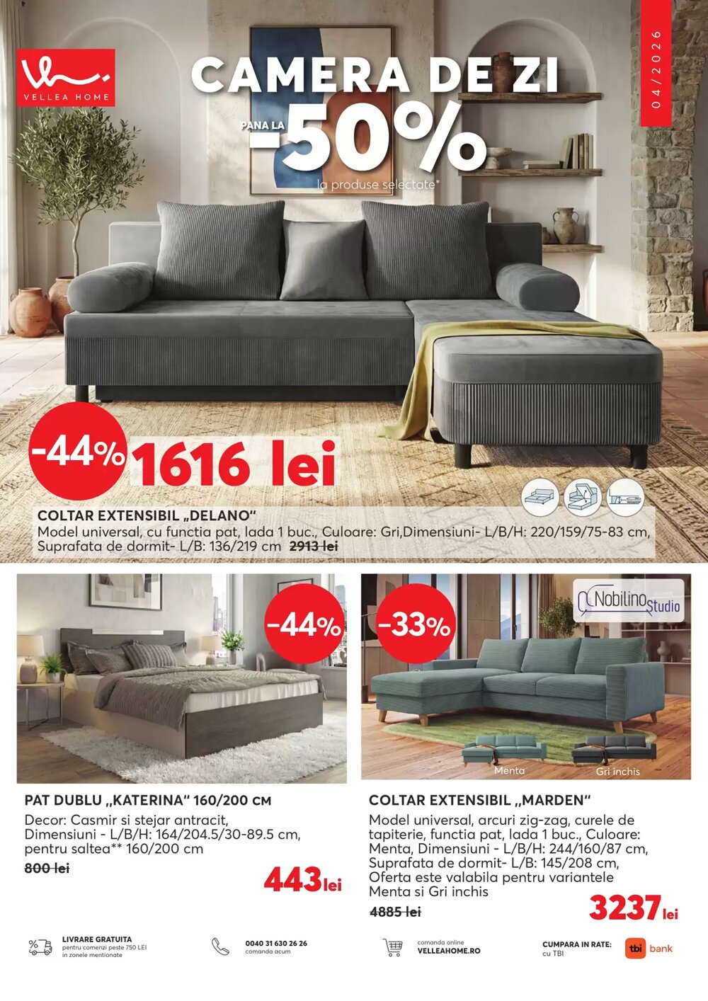 Catalogul cu oferte Mobila Videnov valabil de la 01.04.2026 - Pagina 1.