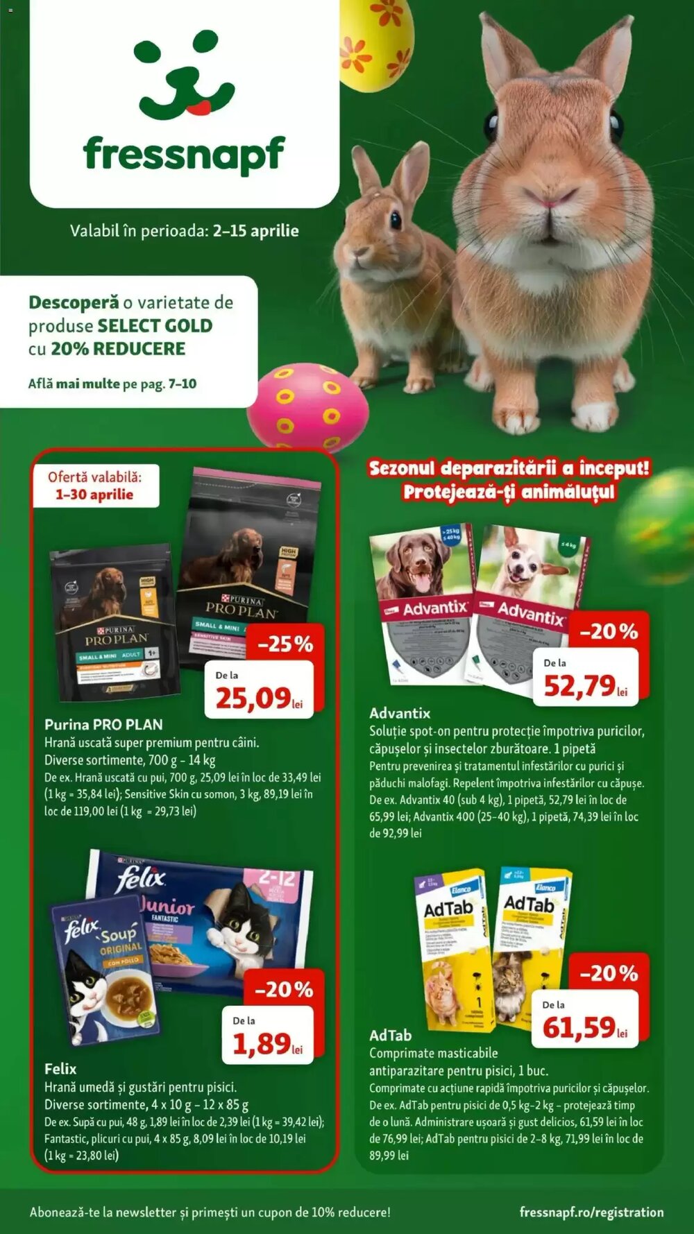 Catalogul cu oferte Fressnapf valabil de la 01.04.2026 - Pagina 1.