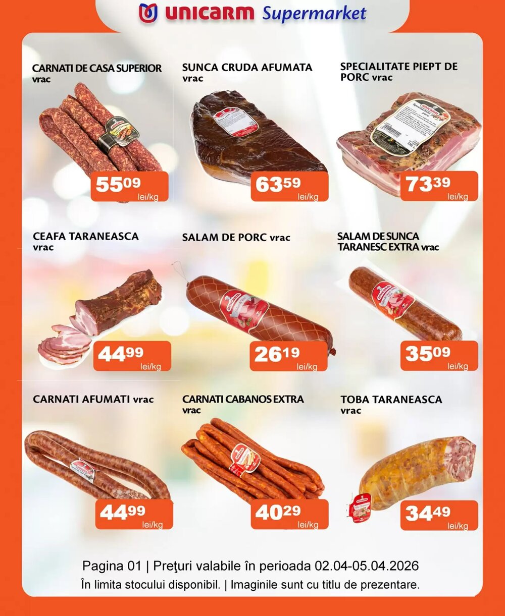 Catalogul cu oferte Unicarm valabil de la 02.04.2026 - Pagina 1.