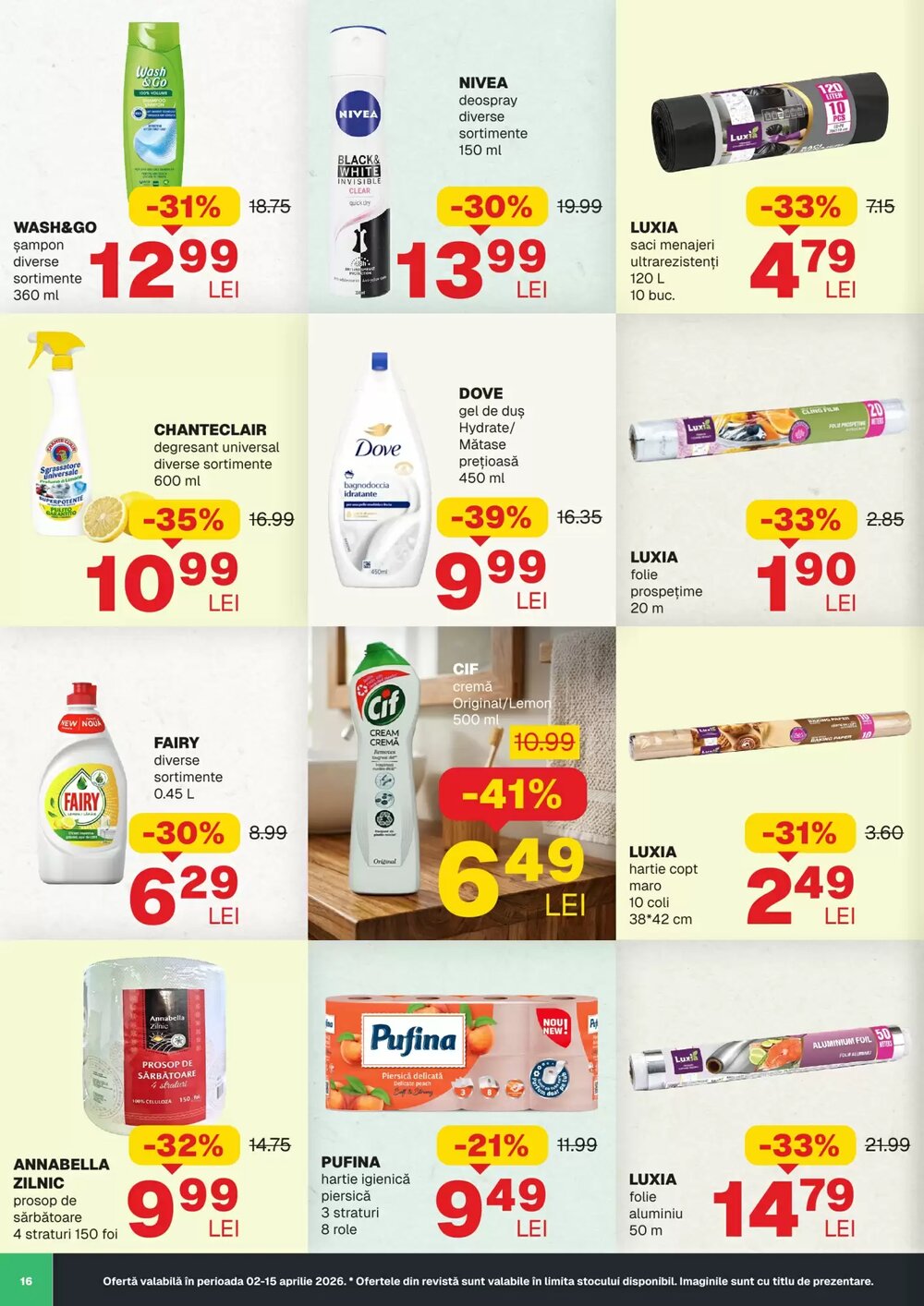 Catalogul cu oferte Annabella valabil de la 02.04.2026 - Pagina 16.