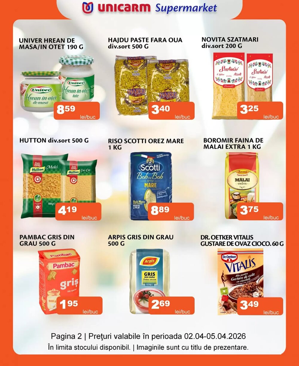 Catalogul cu oferte Unicarm valabil de la 02.04.2026 - Pagina 2.